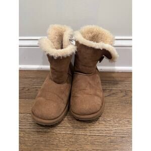 UGG Bailey Button II Chestnut Boots – Youth Size 4 / Women’s 6 Cozy Suede Comfy